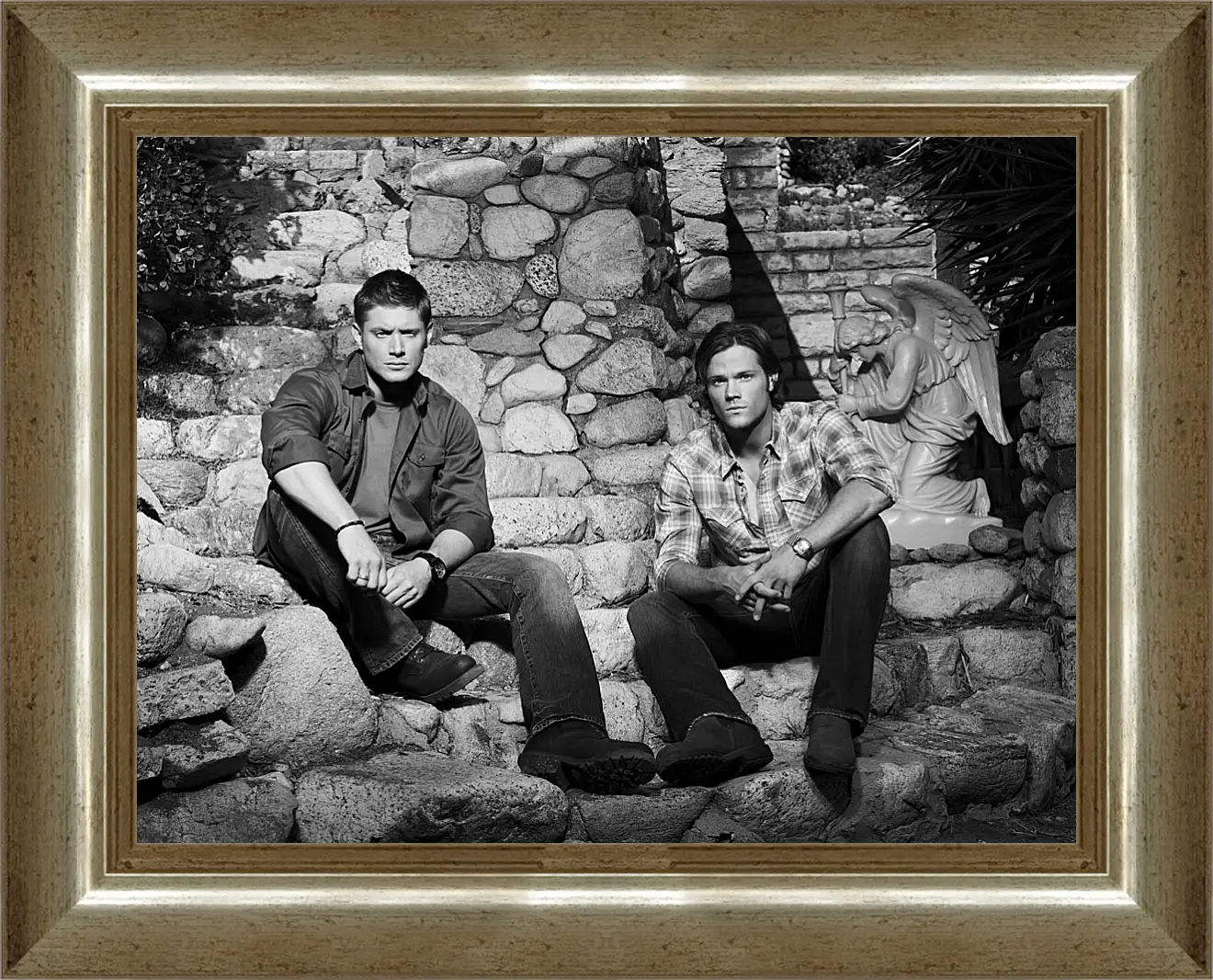 Картина в раме - Дженсен Эклз (JENSEN AСKLES) и Джаред Падалеки (Jared Padalecki)
