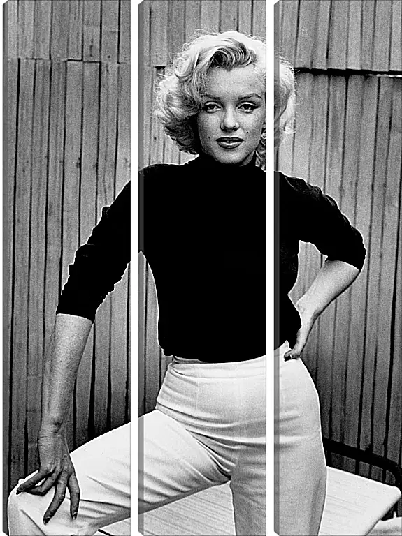 Модульная картина - Мерилин Монро в белых брюках  (Marilyn Monroe)