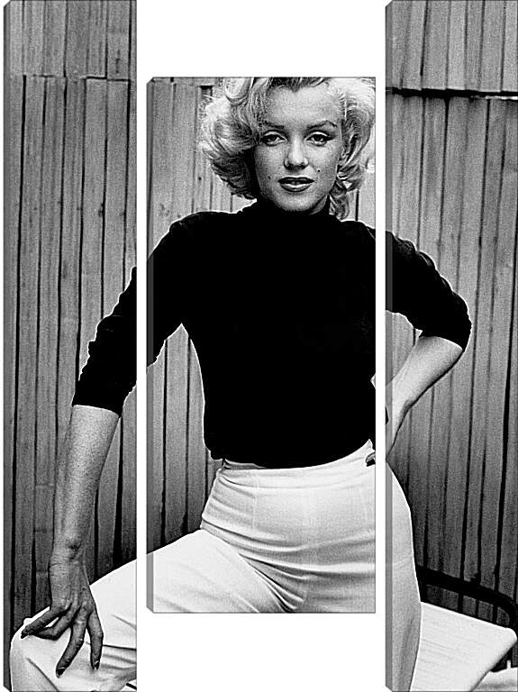 Модульная картина - Мерилин Монро в белых брюках  (Marilyn Monroe)