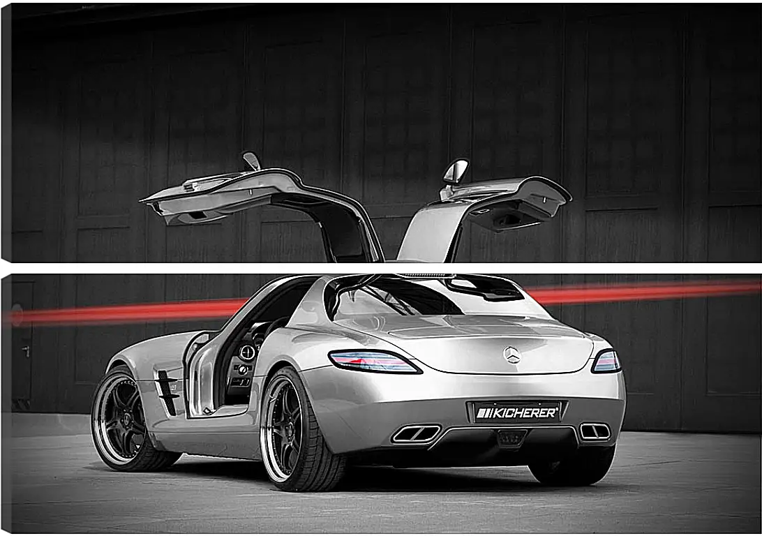 Модульная картина - Mercedes SLS AMG