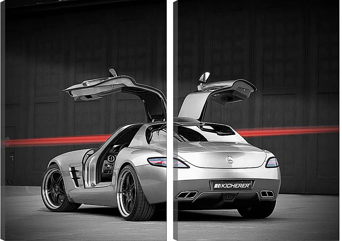 Модульная картина - Mercedes SLS AMG