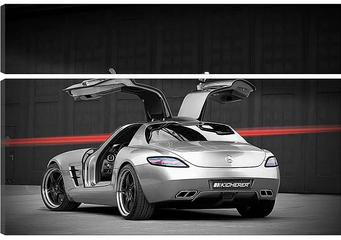 Модульная картина - Mercedes SLS AMG