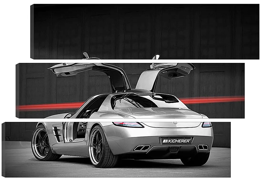 Модульная картина - Mercedes SLS AMG