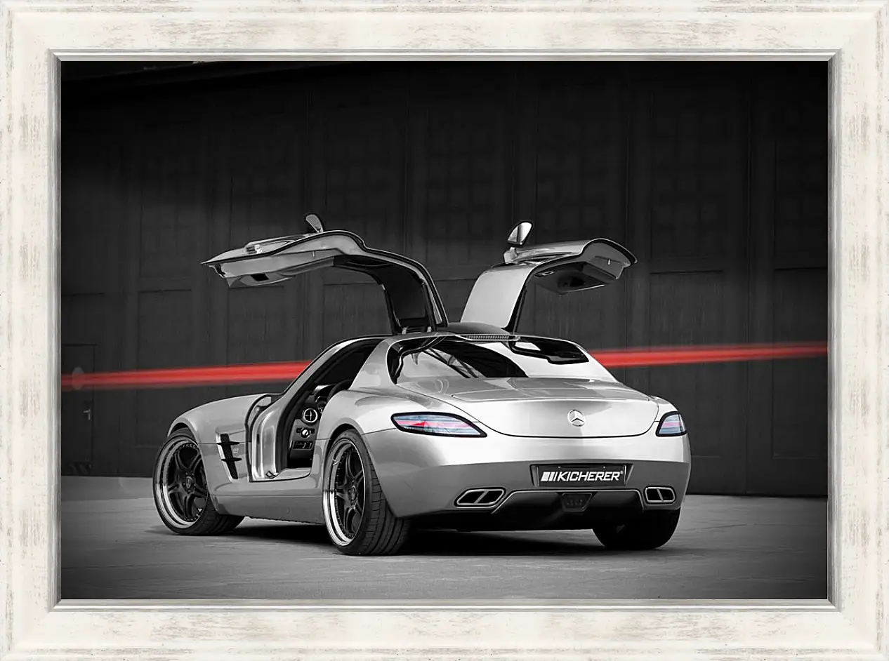 Картина в раме - Mercedes SLS AMG