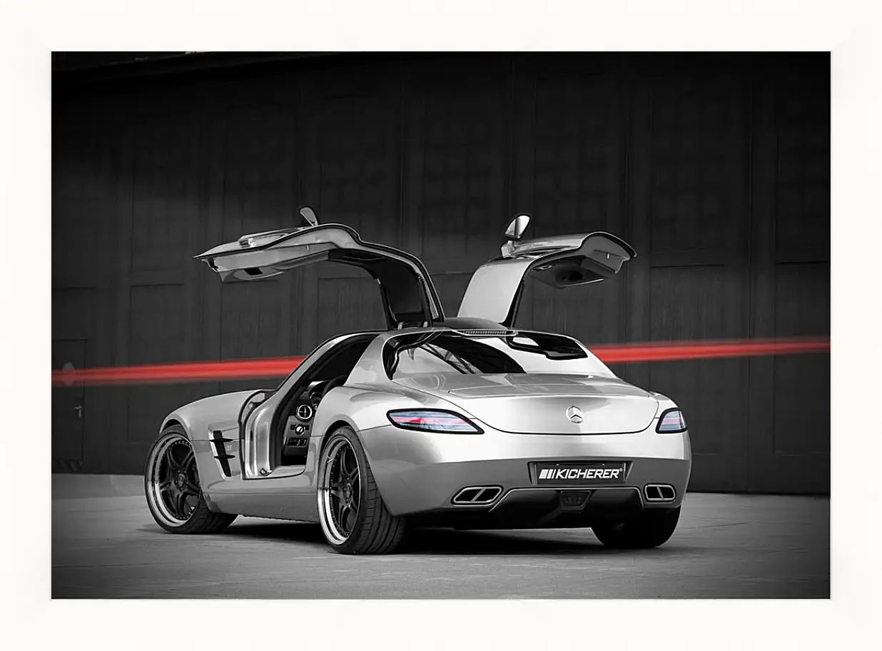 Картина в раме - Mercedes SLS AMG