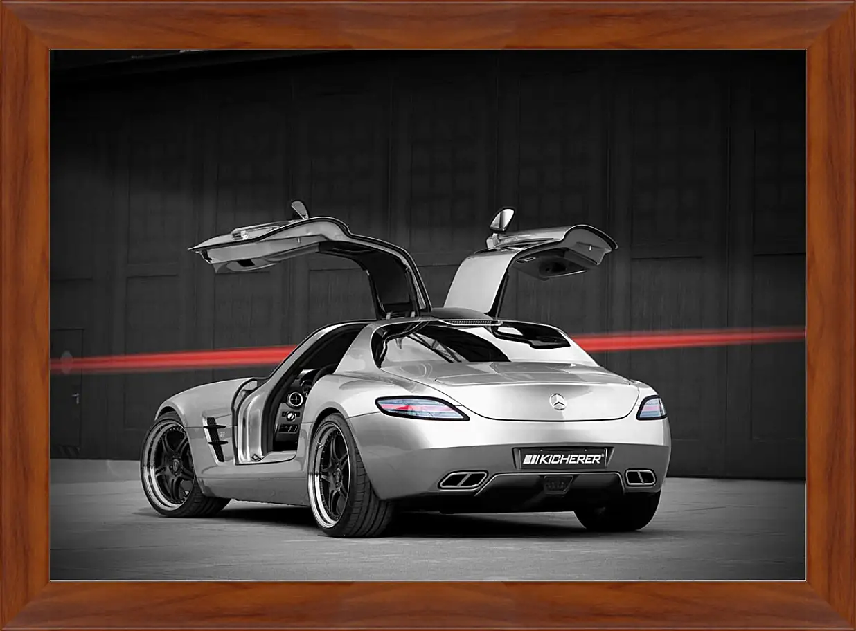 Картина в раме - Mercedes SLS AMG