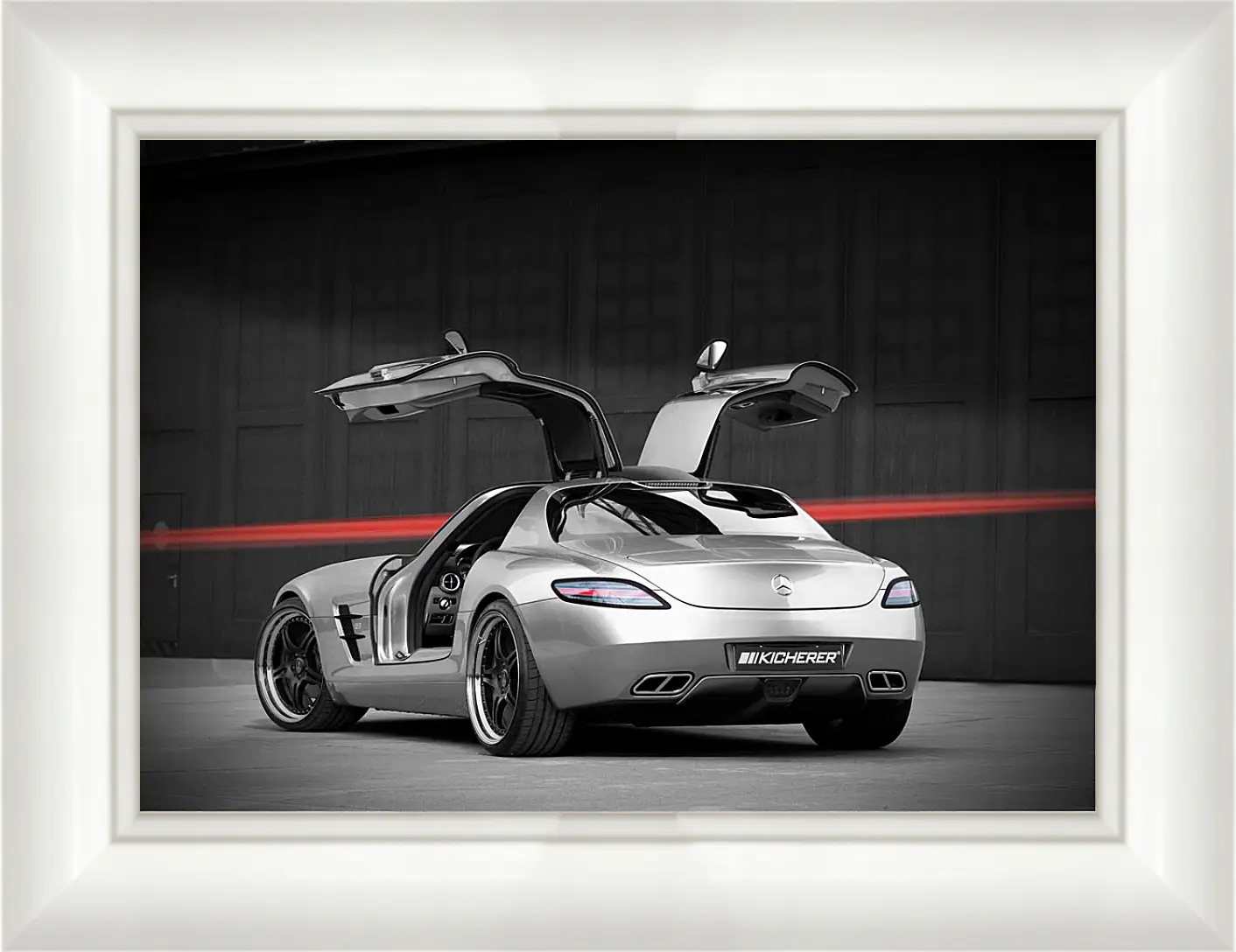 Картина в раме - Mercedes SLS AMG