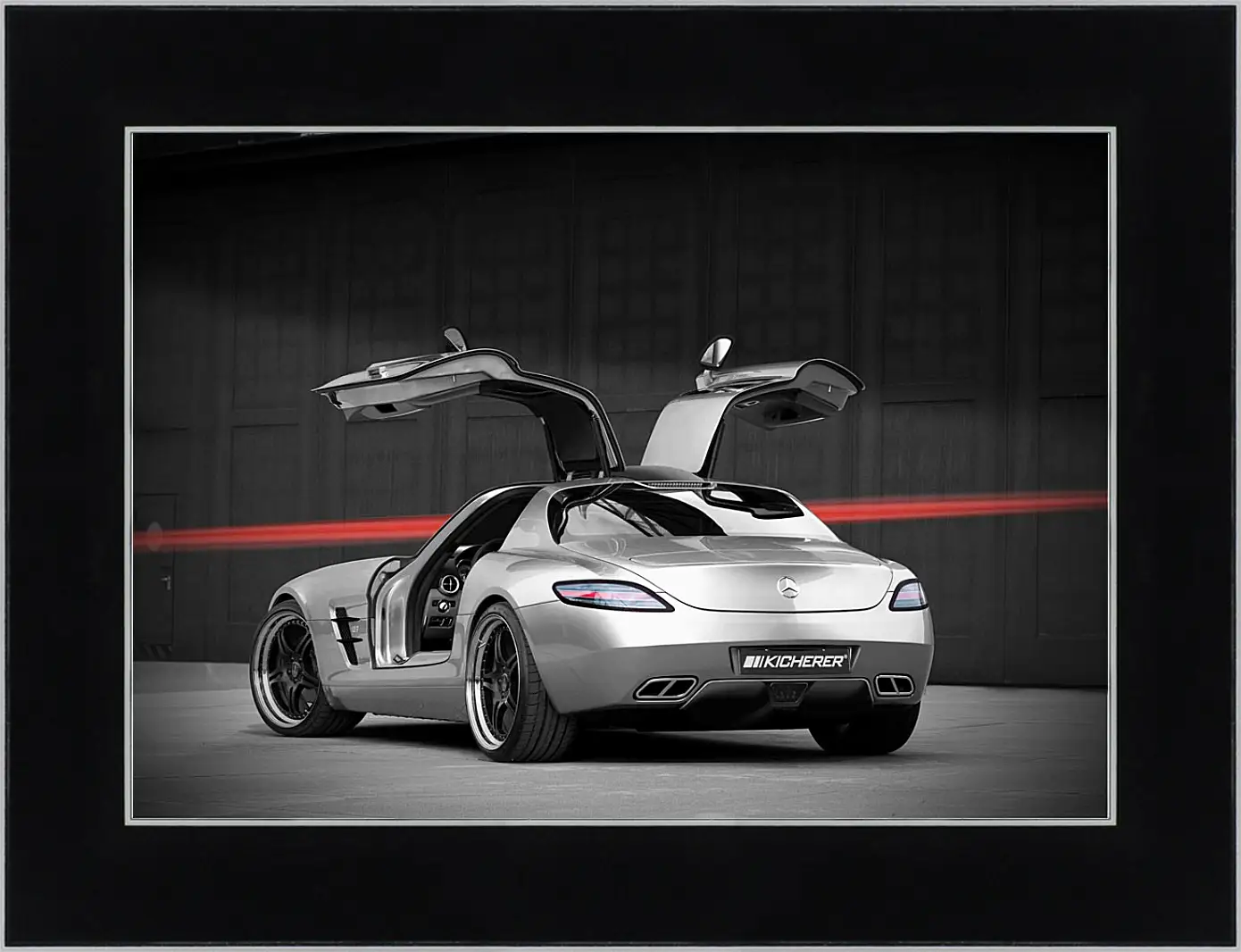 Картина в раме - Mercedes SLS AMG