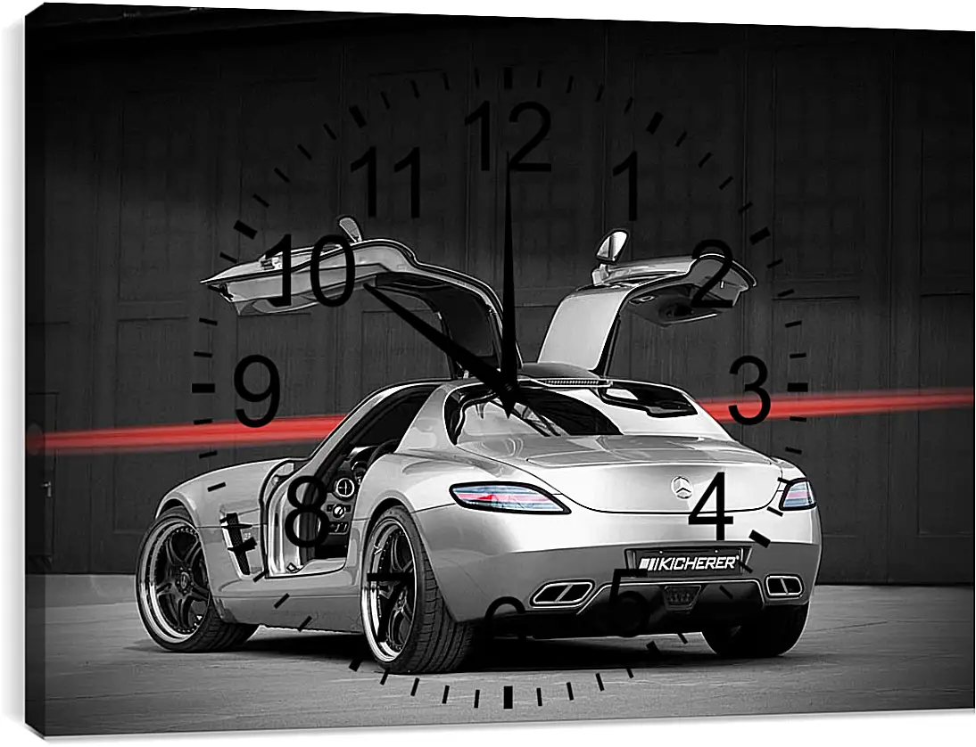 Часы картина - Mercedes SLS AMG