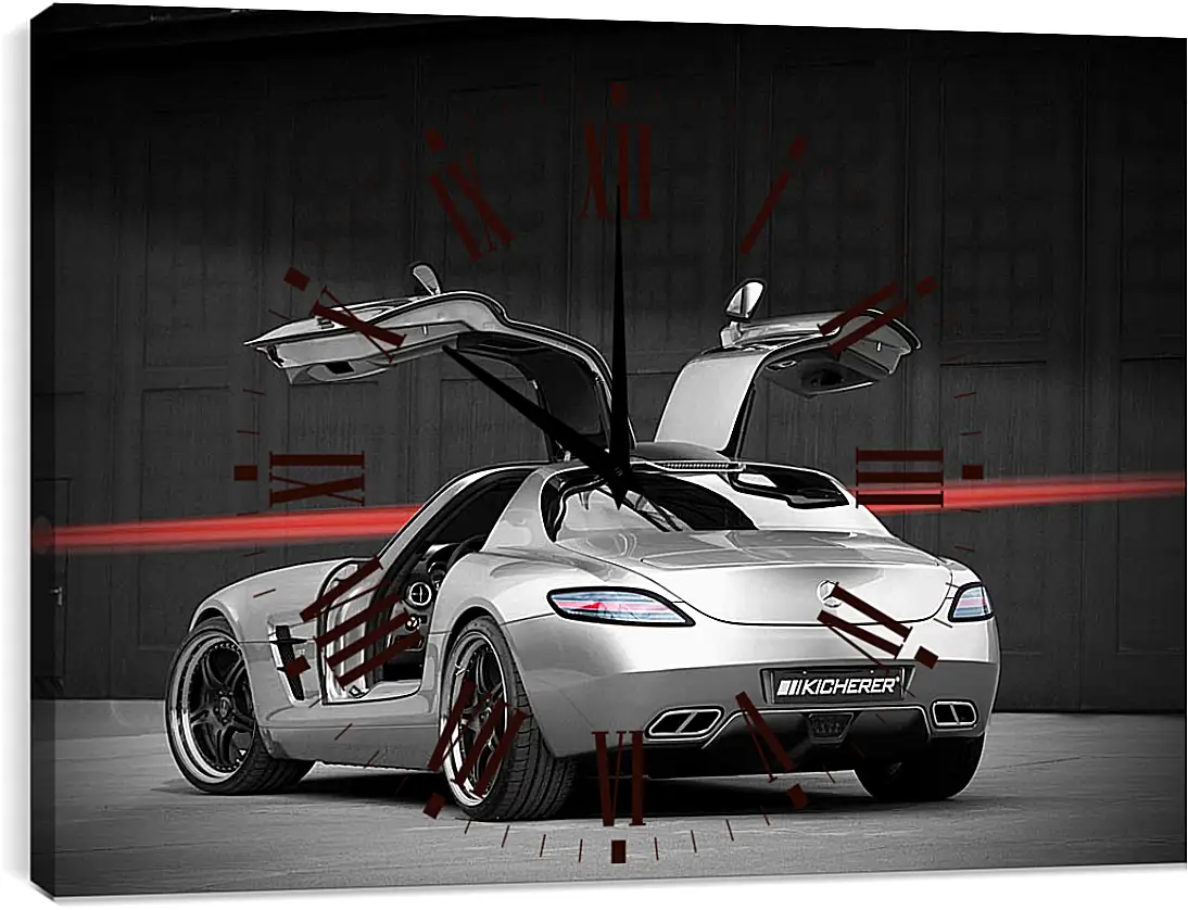 Часы картина - Mercedes SLS AMG