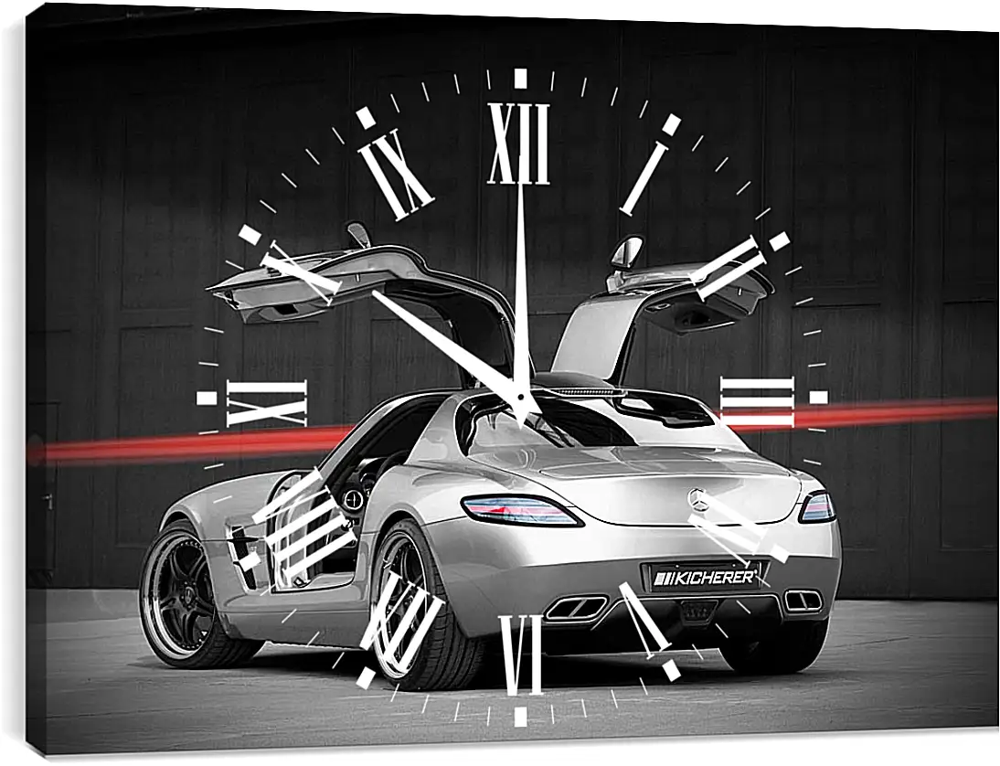 Часы картина - Mercedes SLS AMG