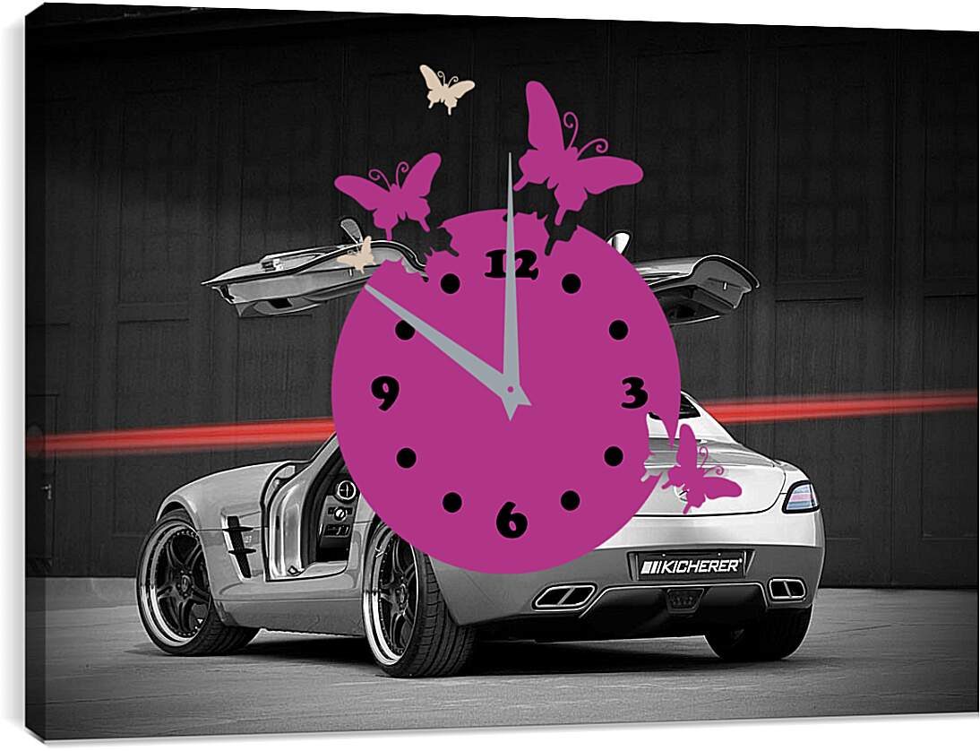 Часы картина - Mercedes SLS AMG