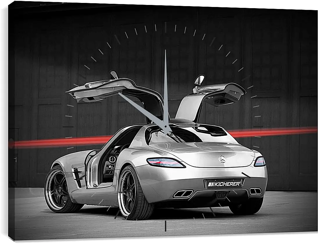 Часы картина - Mercedes SLS AMG