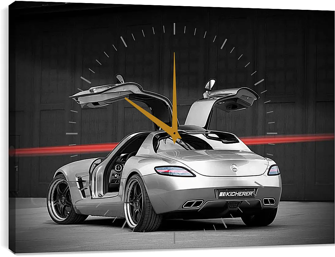 Часы картина - Mercedes SLS AMG