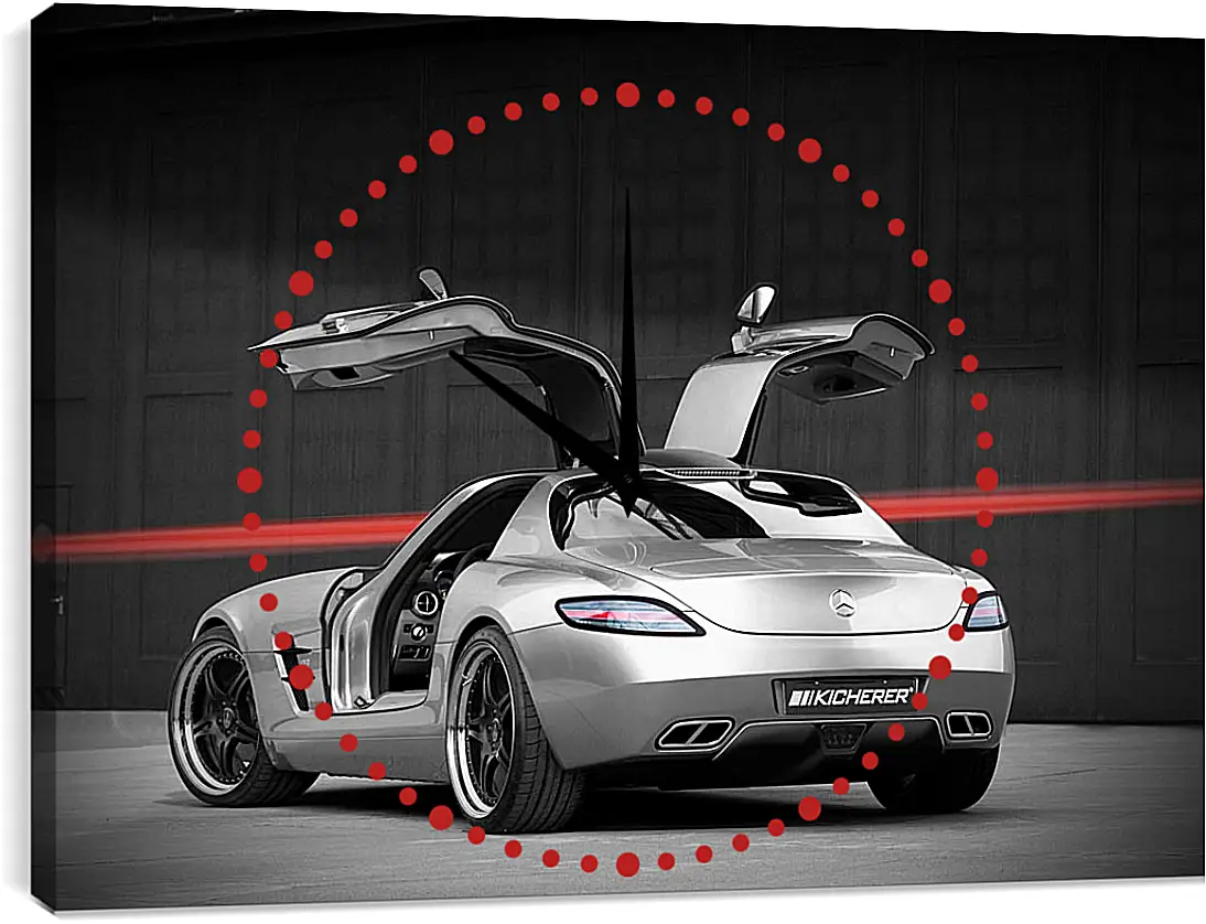 Часы картина - Mercedes SLS AMG