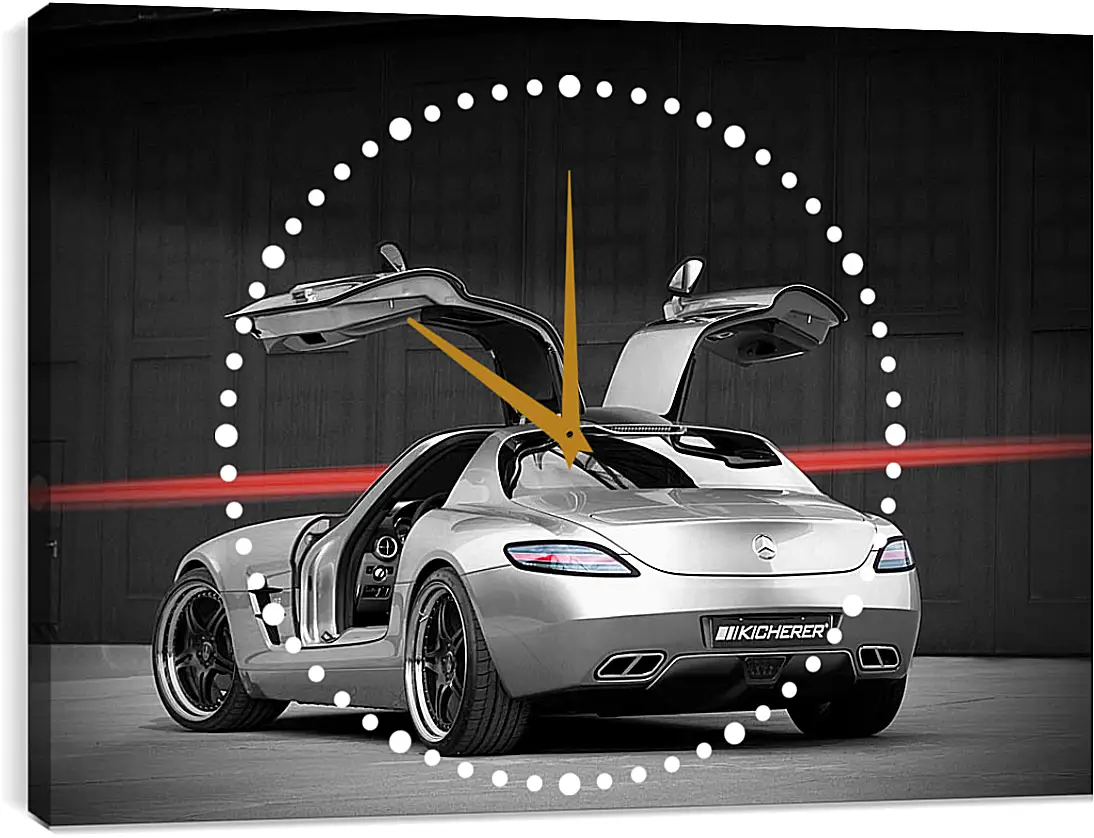 Часы картина - Mercedes SLS AMG