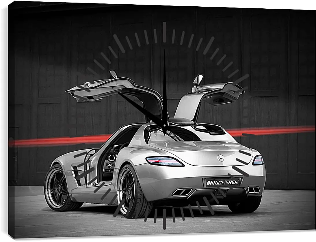 Часы картина - Mercedes SLS AMG