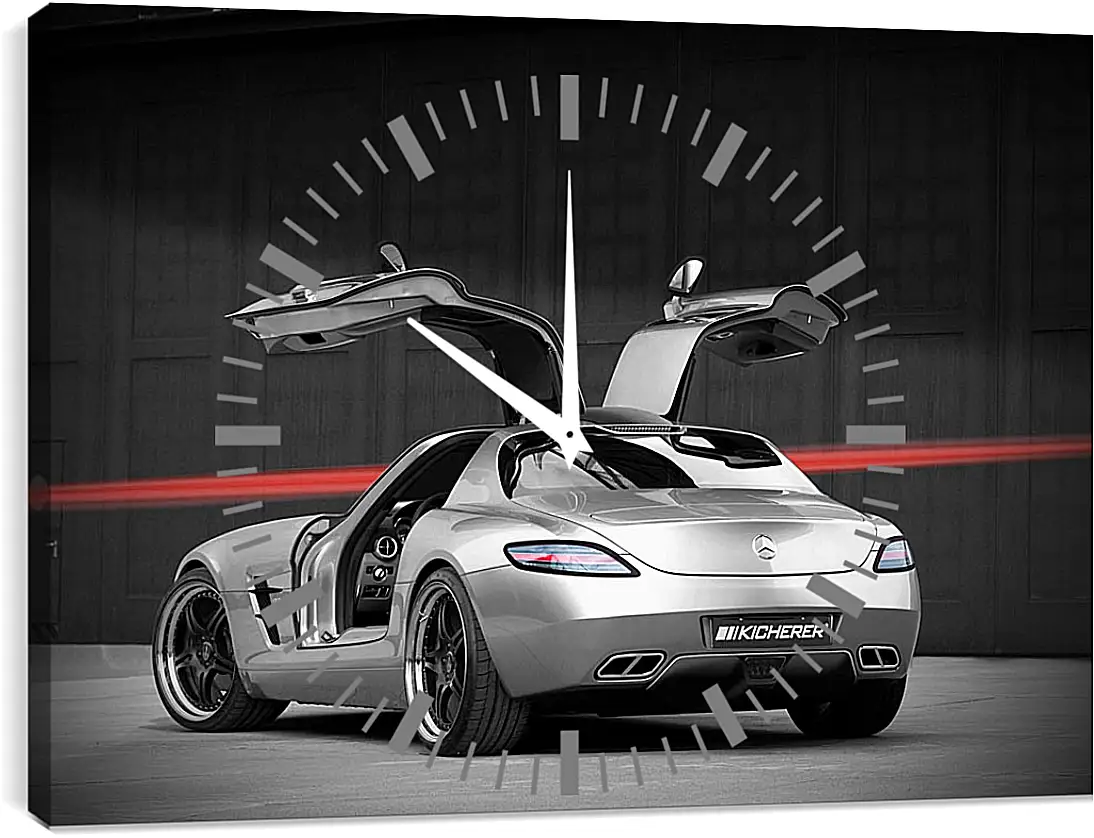 Часы картина - Mercedes SLS AMG