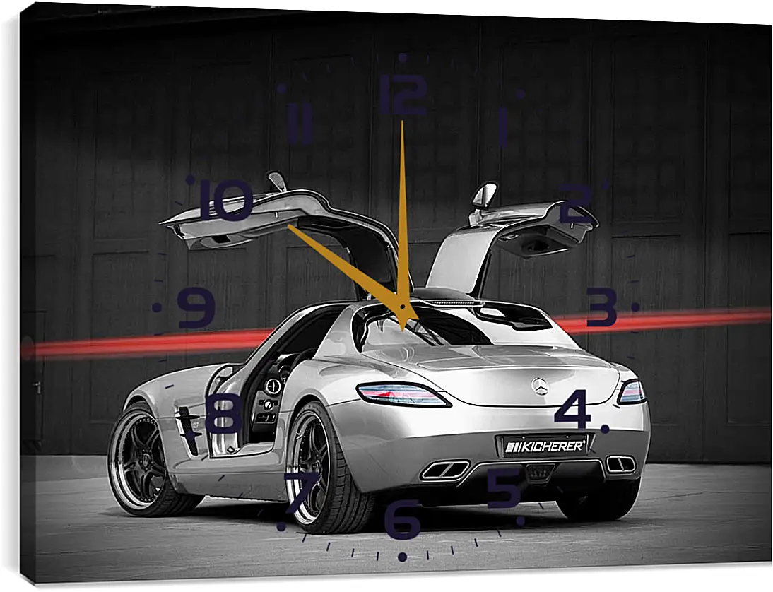 Часы картина - Mercedes SLS AMG