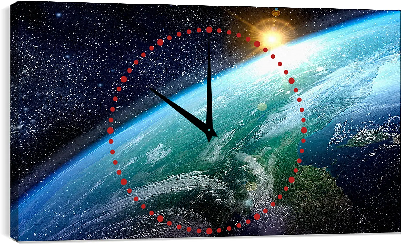 Часы картина - Космос