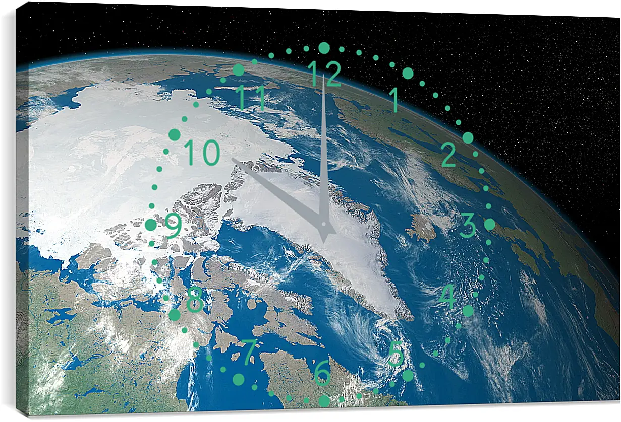 Часы картина - Космос