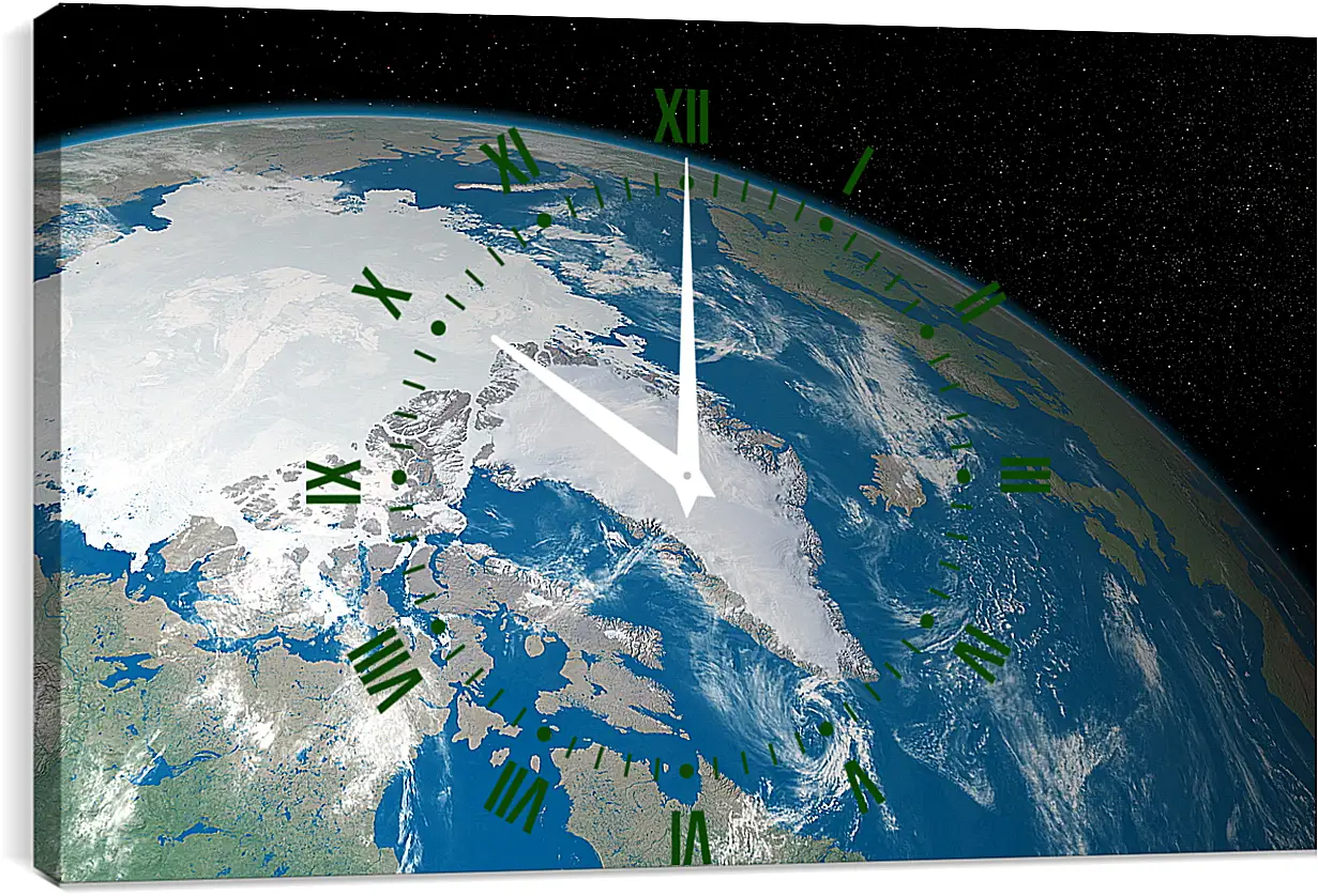 Часы картина - Космос