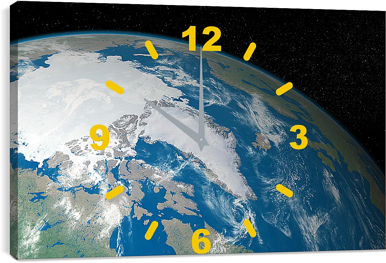 Часы картина - Космос