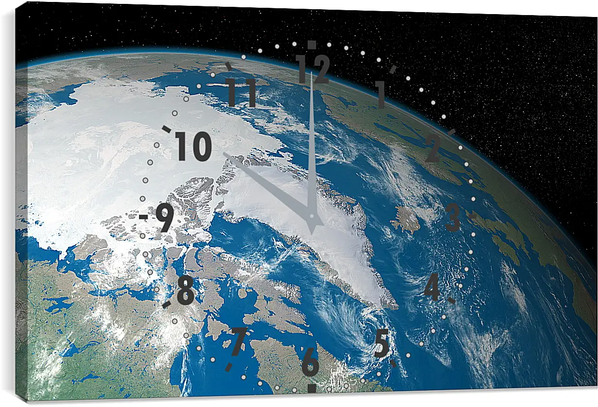 Часы картина - Космос
