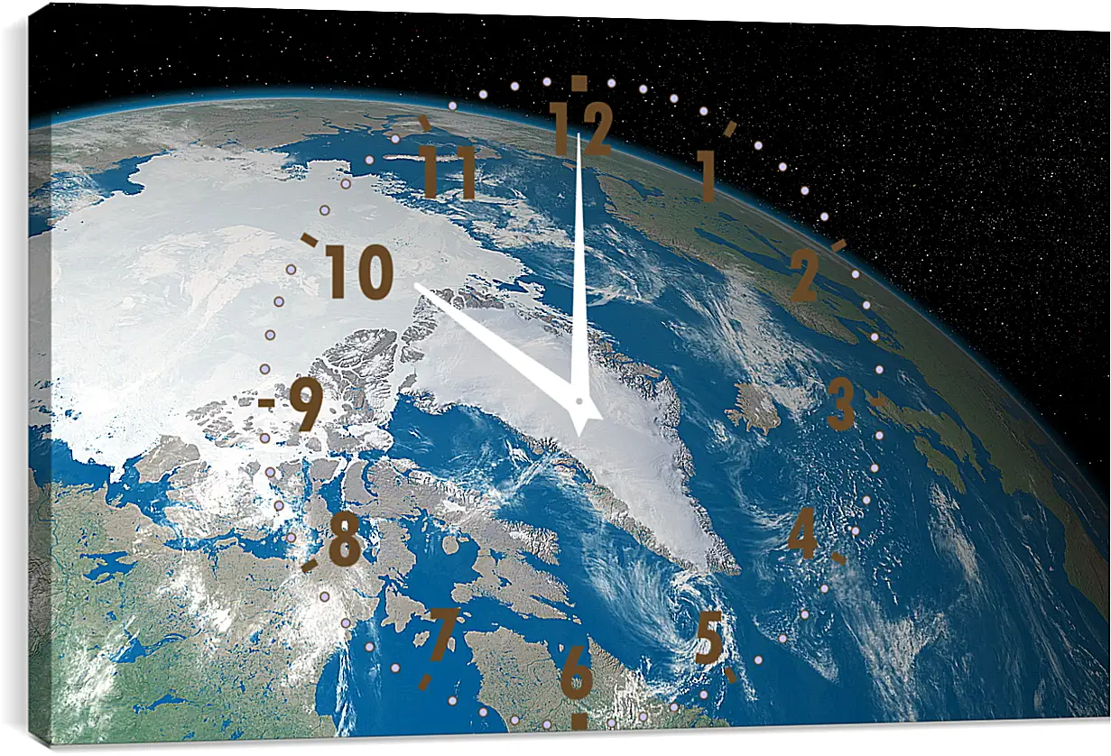 Часы картина - Космос