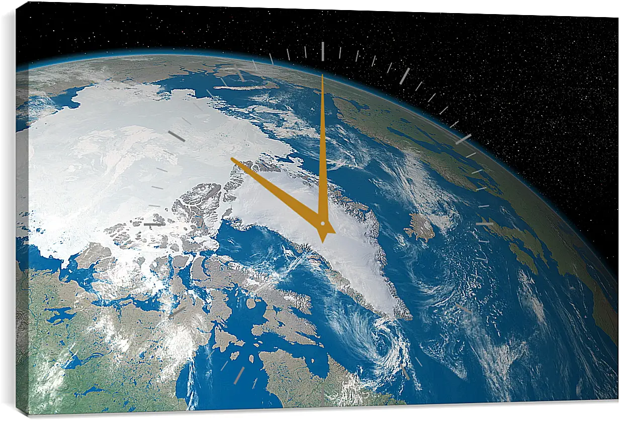 Часы картина - Космос