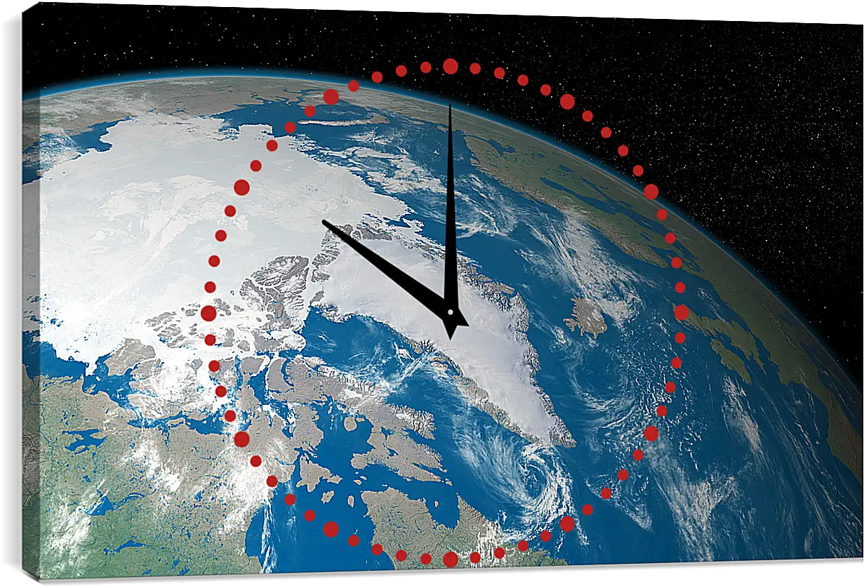 Часы картина - Космос