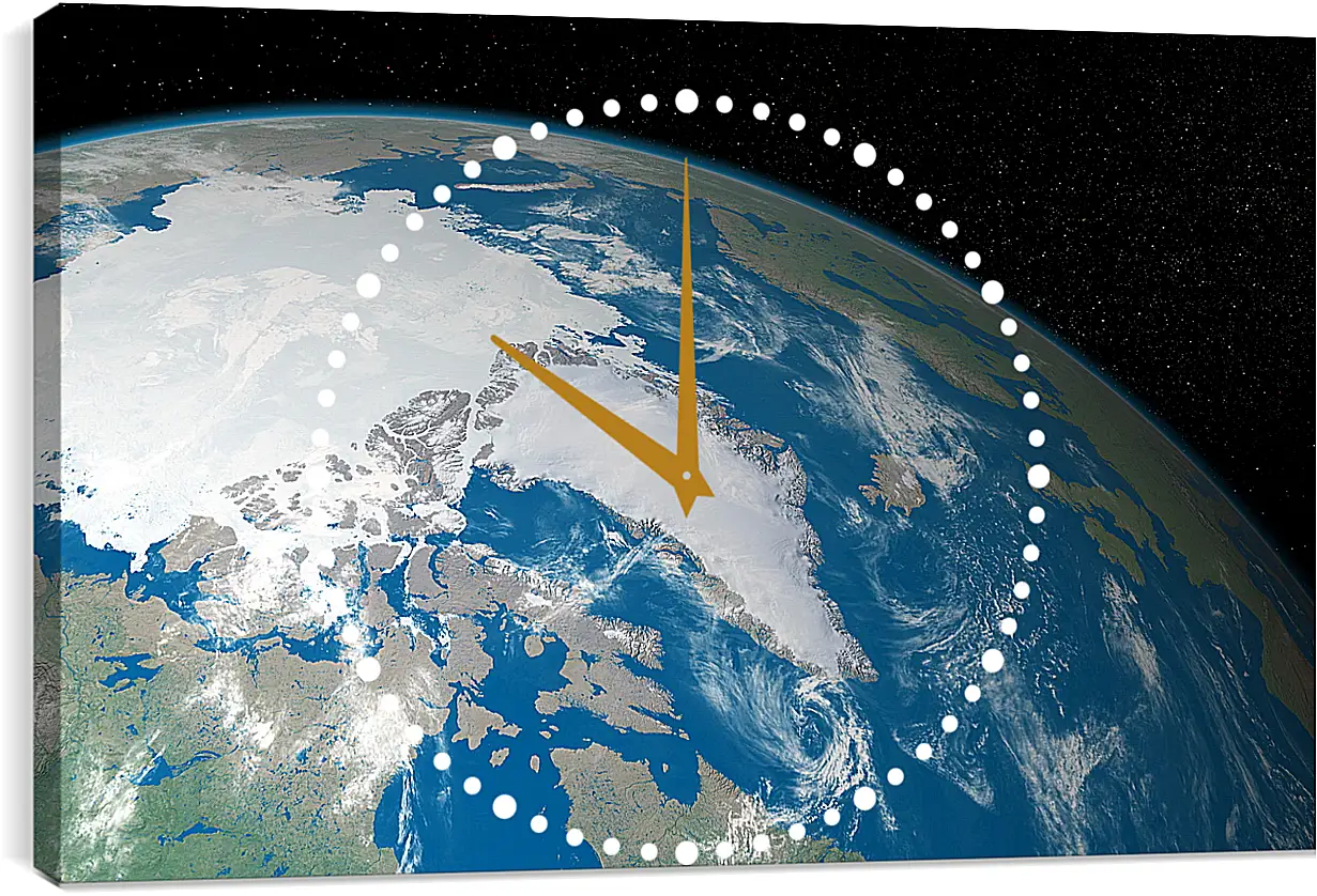 Часы картина - Космос