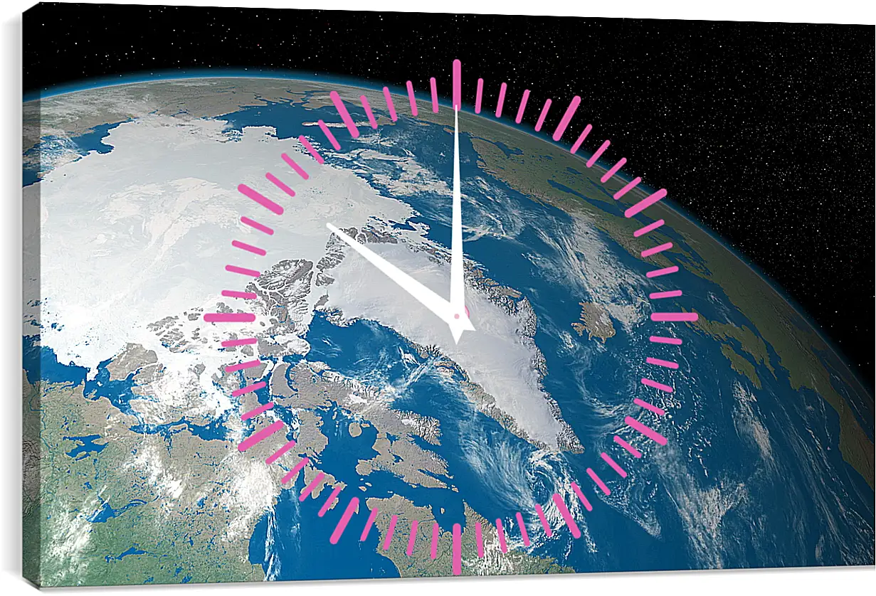 Часы картина - Космос