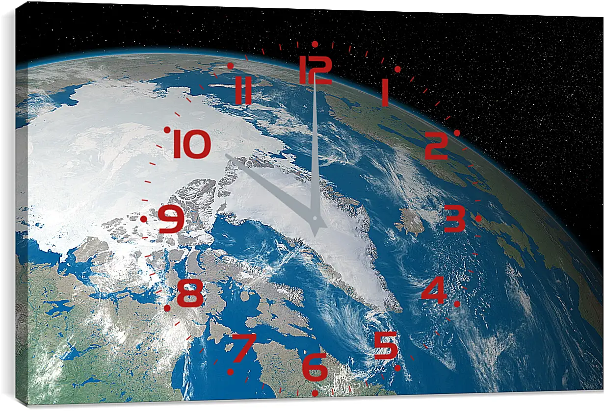 Часы картина - Космос