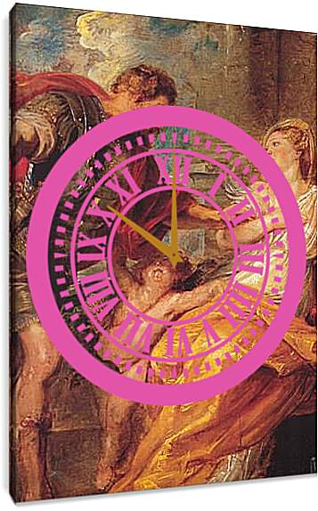 Часы картина - Mars and Rhea Silvia (etail). Питер Пауль Рубенс