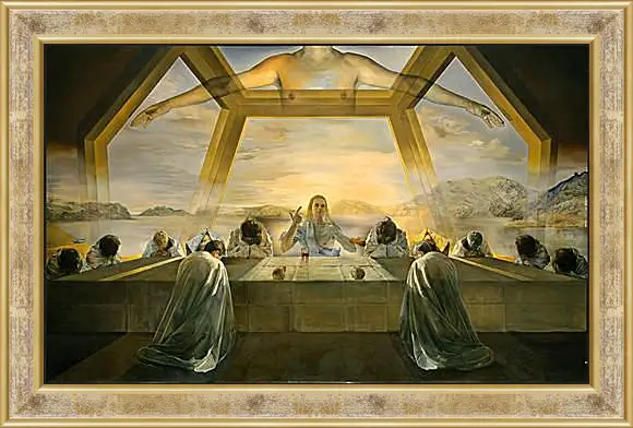 Картина в раме - The Sacrament of the Last Supper. (Тайная вечеря) Сальвадор Дали