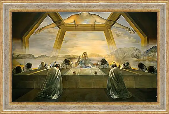 Картина в раме - The Sacrament of the Last Supper. (Тайная вечеря) Сальвадор Дали