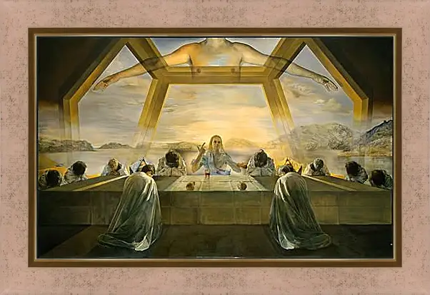 Картина в раме - The Sacrament of the Last Supper. (Тайная вечеря) Сальвадор Дали