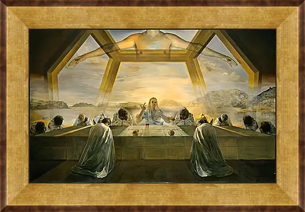 Картина в раме - The Sacrament of the Last Supper. (Тайная вечеря) Сальвадор Дали