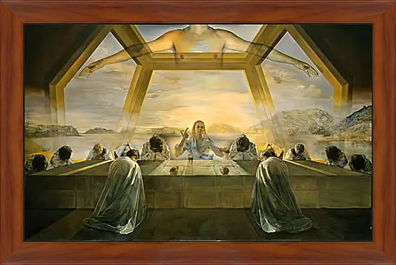 Картина в раме - The Sacrament of the Last Supper. (Тайная вечеря) Сальвадор Дали