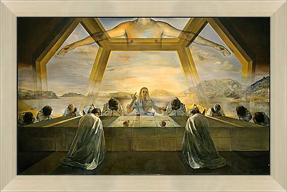 Картина в раме - The Sacrament of the Last Supper. (Тайная вечеря) Сальвадор Дали