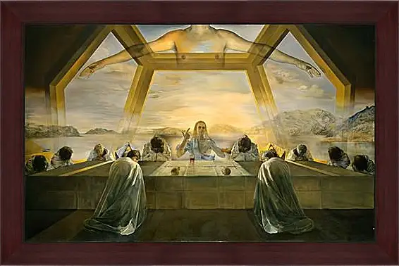 Картина в раме - The Sacrament of the Last Supper. (Тайная вечеря) Сальвадор Дали