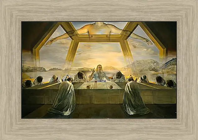 Картина в раме - The Sacrament of the Last Supper. (Тайная вечеря) Сальвадор Дали