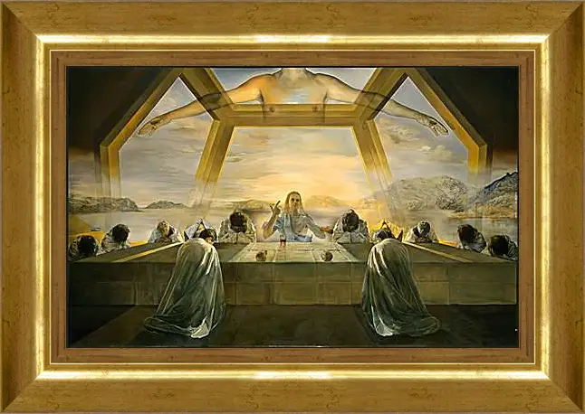 Картина в раме - The Sacrament of the Last Supper. (Тайная вечеря) Сальвадор Дали