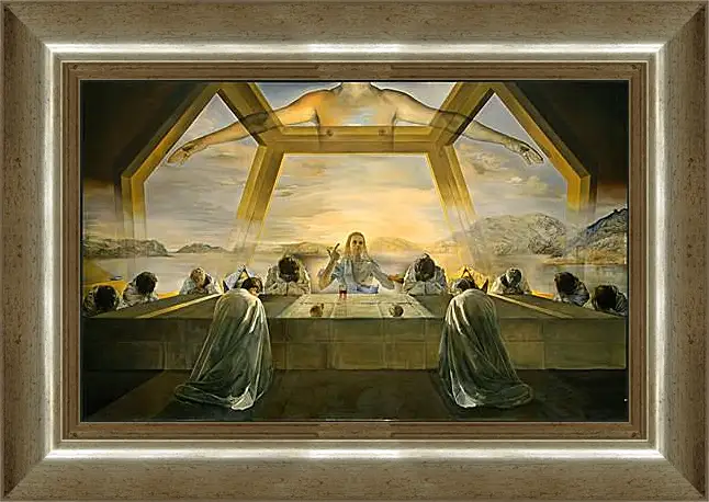 Картина в раме - The Sacrament of the Last Supper. (Тайная вечеря) Сальвадор Дали