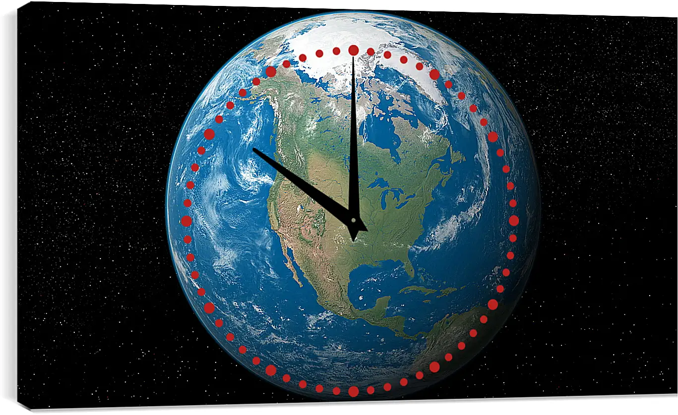 Часы картина - Космос