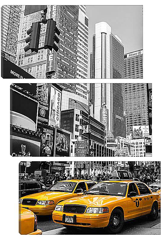 Модульная картина - Такси Нью-Йорка
