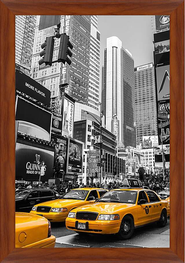 Картина в раме - Такси Нью-Йорка