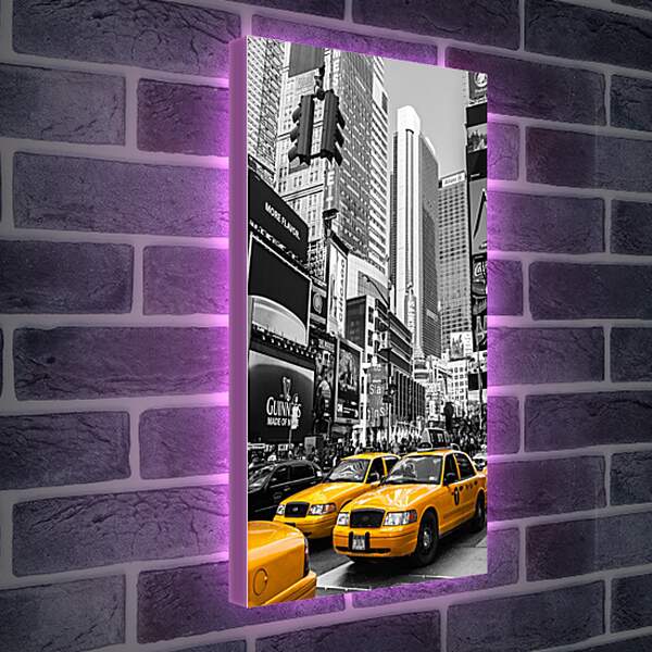 Лайтбокс световая панель - Такси Нью-Йорка