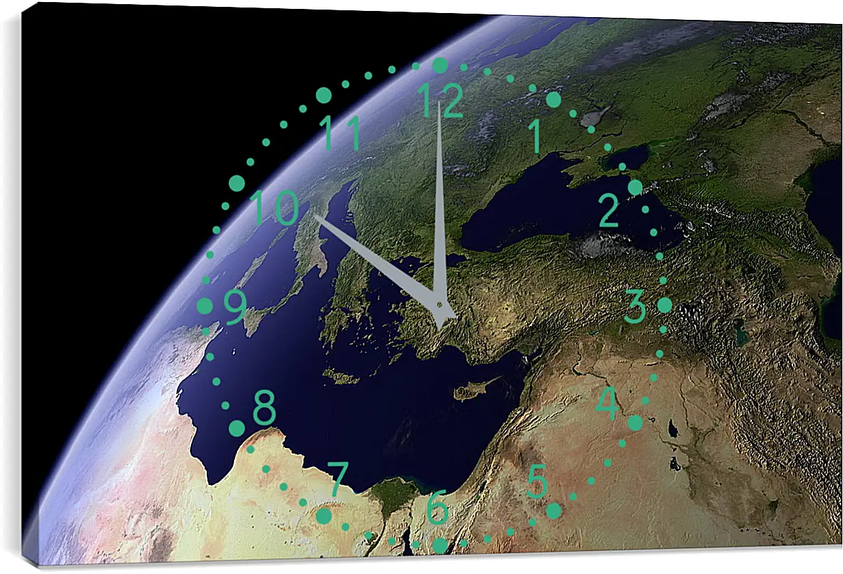 Часы картина - Космос